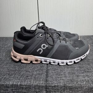 ON Cloud Women's Cloudflow Running Shoes, Rock/Rose Color, US 7.5